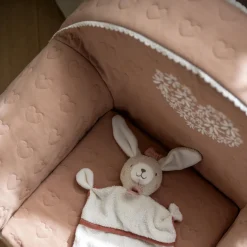 Sauthon                    Fauteuil Club Petit Coeur    Rose Poudré/Beige Chiné