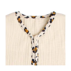 Sauthon Gigoteuse Lange Été Léopard Ecru/Noir/Caramel 0-6 mois