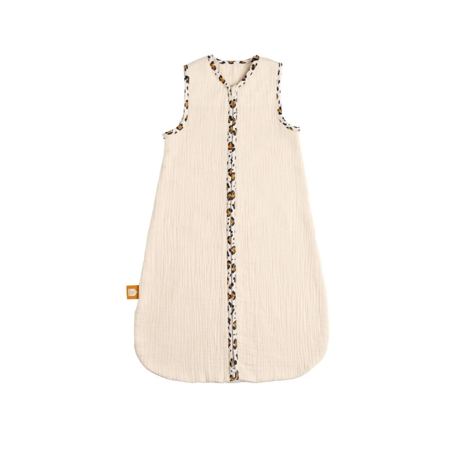 Sauthon Gigoteuse Lange Été Léopard Ecru/Noir/Caramel 0-6 mois