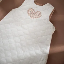 Sauthon Gigoteuse Ouatinée Petit Coeur Beige Chiné 0-6 mois