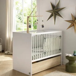Sauthon Lit bébé Paloma Blanc Neige 60x120 cm
