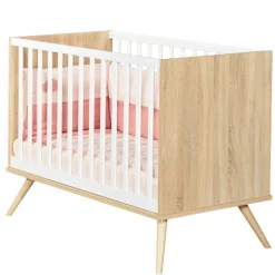 Sauthon Lit bébé Seventies Chêne Doré 60x120 cm