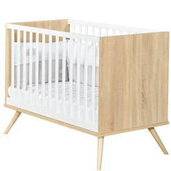 Sauthon Lit bébé Seventies Chêne Doré 60x120 cm