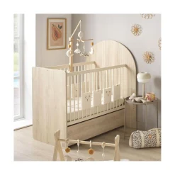Sauthon                    Lit bébé Transformable Arche    Chêne Sépia/Chêne Strié Sépia Arche/Crème            60x120 cm / 90x190 cm