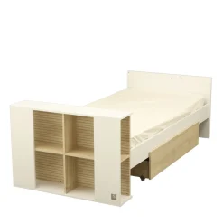 Sauthon                    Lit bébé transformable Paloma    Blanc Neige/Chêne Strié Sépia/Chêne Sépia            60x120 cm
