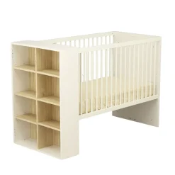Sauthon                    Lit bébé transformable Paloma    Blanc Neige/Chêne Strié Sépia/Chêne Sépia            60x120 cm