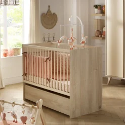 Sauthon                    Lit bébé transformable Melinée    Crème/Chêne Sépia            60x120 cm