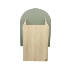 Sauthon Lit bébé Transformable Arche Chêne Sépia/Sauge Arche/Crème 60x120 cm / 90x190 cm