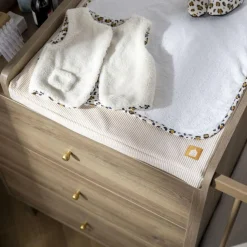 Sauthon Lit Combiné évolutif réversible Mokka Chêne Mokka /Chêne Foncé 60x120 cm / 90x190 cm