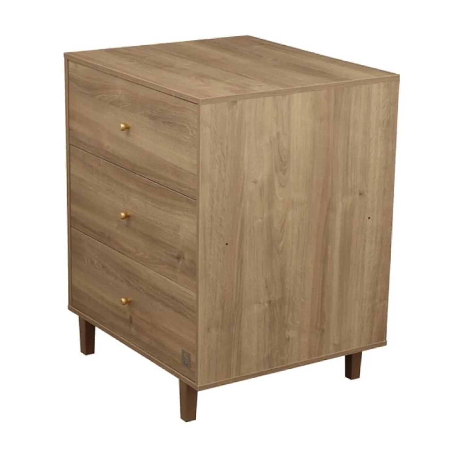 Sauthon Lit Combiné évolutif réversible Mokka Chêne Mokka /Chêne Foncé 60x120 cm / 90x190 cm