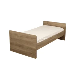 Sauthon Lit Combiné évolutif réversible Mokka Chêne Mokka /Chêne Foncé 60x120 cm / 90x190 cm