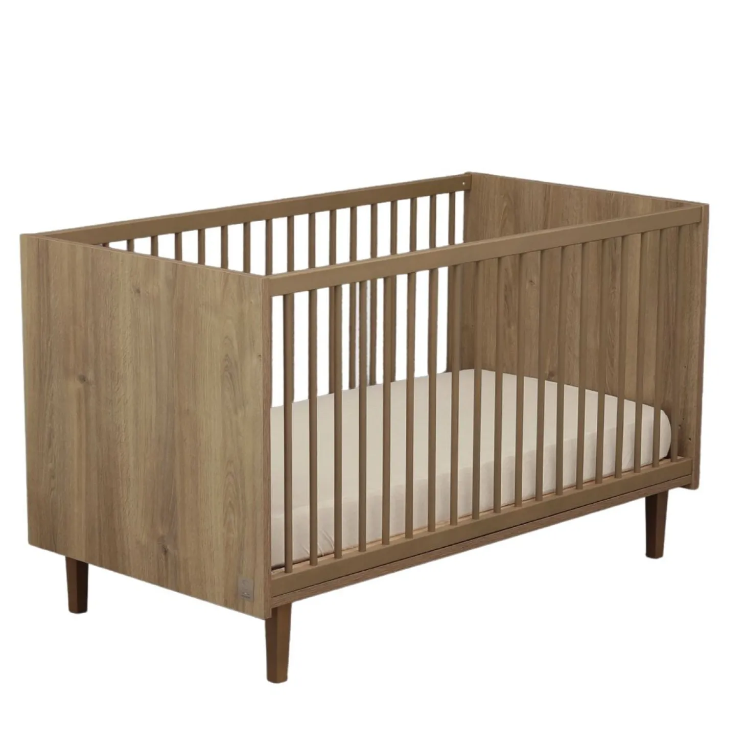 Sauthon Lit little big bed Mokka Chêne/Chêne Foncé/Chêne Strié 70x140 cm