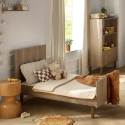 Sauthon Lit little big bed Mokka Chêne/Chêne Foncé/Chêne Strié 70x140 cm