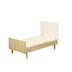 Sauthon                    Lit Little big bed Paloma    Blanc Neige/Chêne Strié Sépia/Hêtre Vernis            70x140 cm