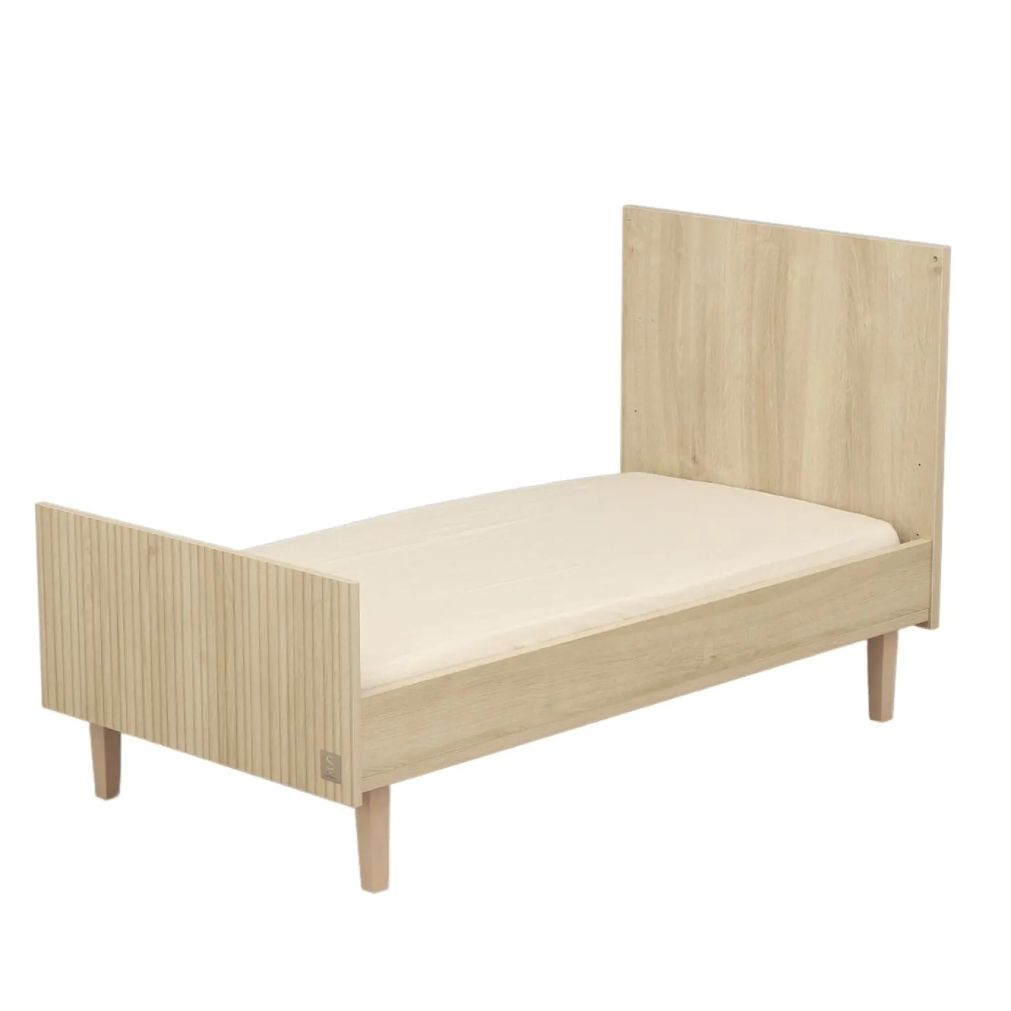 Sauthon Lit little big bed Paloma bois Chêne Sépia/Beige Ficelle/Chêne Strié Sépia/Hêtre Vernis 70x140 cm