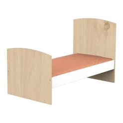Sauthon Lit Little Big Bed Sans Kit De Transformation Alice Chêne Suave / Blanc 70x140 cm