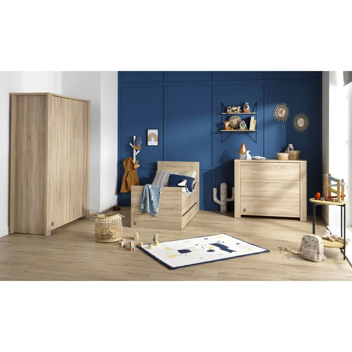 Sauthon Little big bed Antonin Chêne Noisette 70x140 cm
