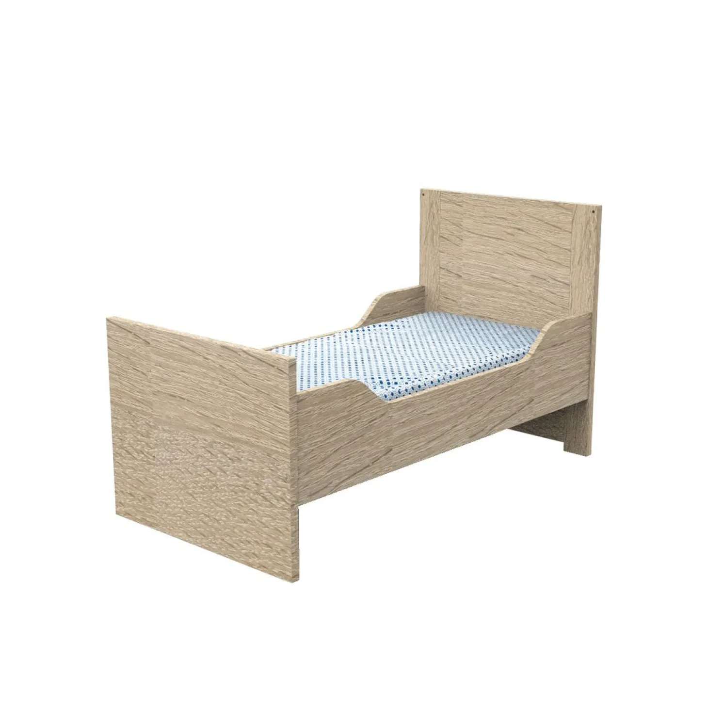 Sauthon Little big bed Antonin Chêne Noisette 70x140 cm