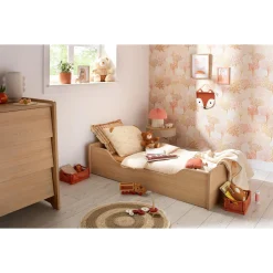 Sauthon Little big bed cannelle Chêne Miel - Hêtre Vernis Naturel 70x140 cm
