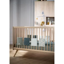 Sauthon                    Little big bed Seventies    Chêne Doré - Hêtre Vernis Naturel            70x140 cm