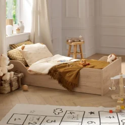 Sauthon                    Little big bed Tokyo    Chêne Suave - Hêtre Vernis Naturel            70x140 cm