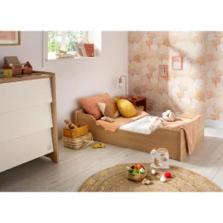 Sauthon                    Little big bed vanille    Chêne Miel - Meringue            70x140 cm