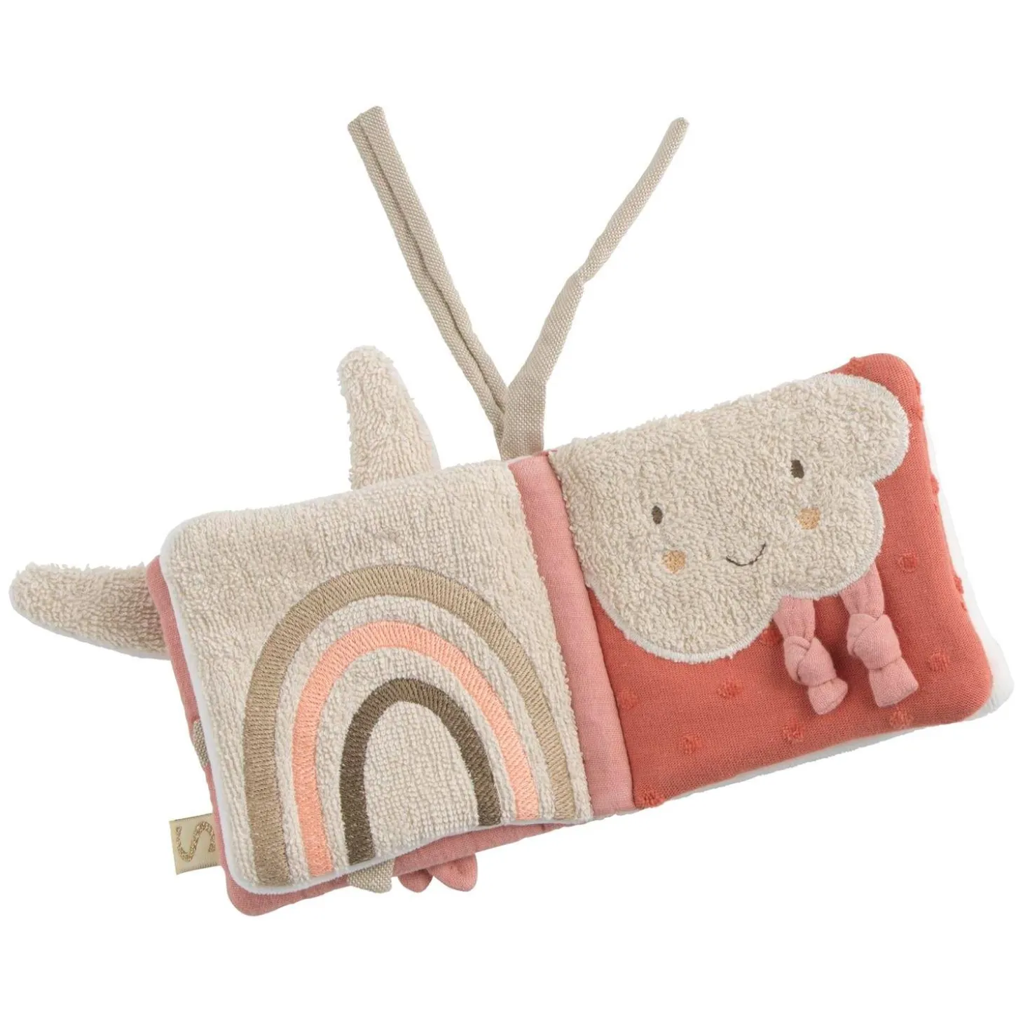Sauthon Livre d'éveil Petit Coeur Beige Chiné/Rose Poudré