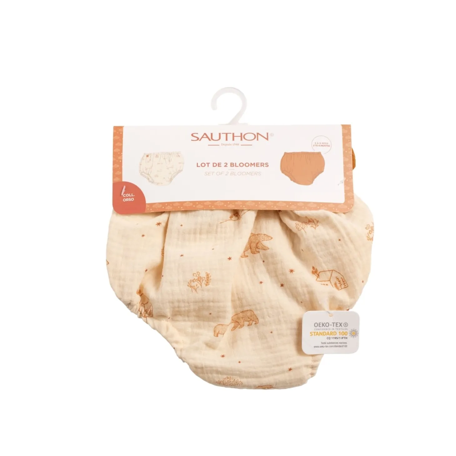 Sauthon Lot de 2 bloomers Orsino Beige
