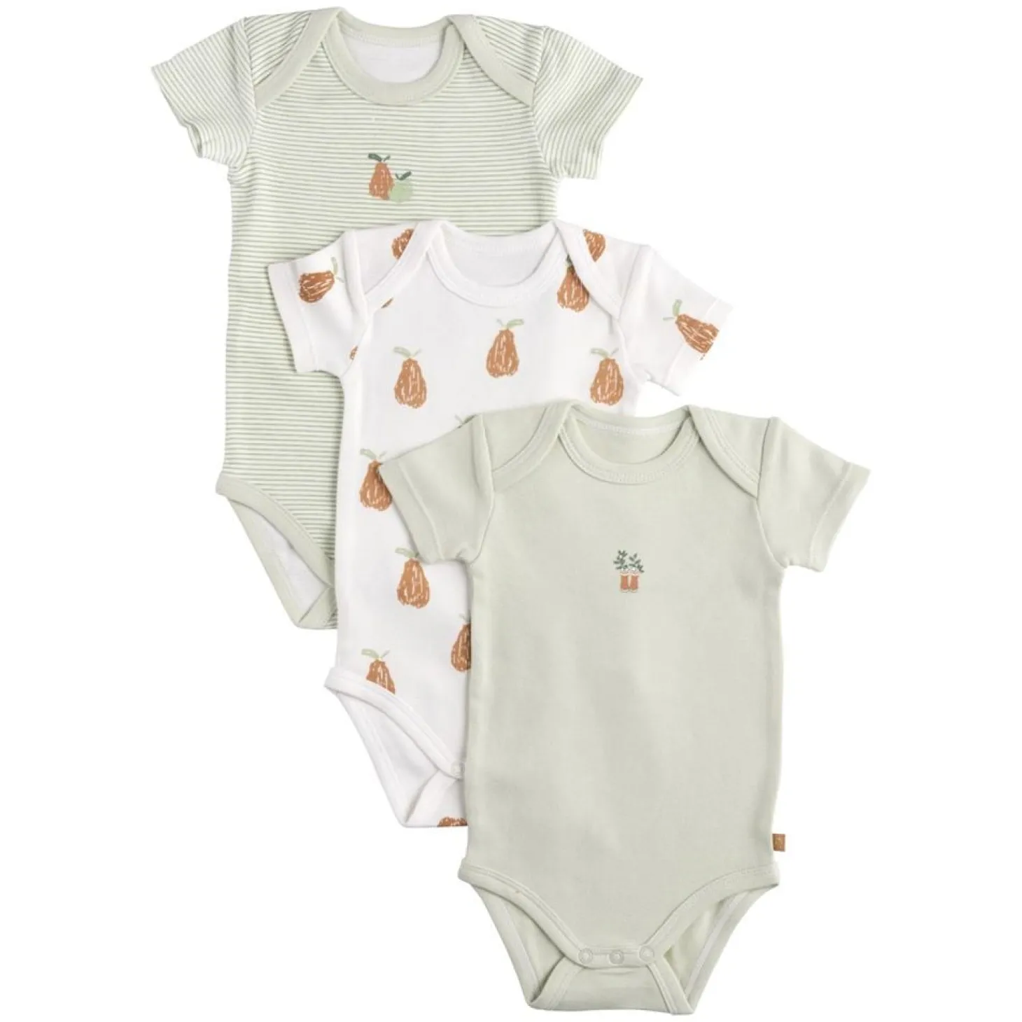 Sauthon Lot de 3 bodies manches courtes Botanica Mixte 6 mois