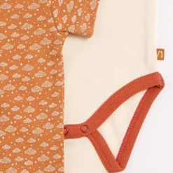 Sauthon Lot de 3 bodies manches courtes Orsino Beige 3 mois