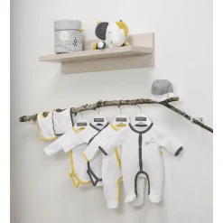 Sauthon Lot de 2 bodies Pluche et Pompon Mixte 1 mois