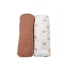 Sauthon                    Lot de 2 draps housse BIO Sunlight