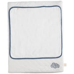 Sauthon                    Matelas à langer + Serviette Petit Nuage    Beige Chiné/Bleu Orage