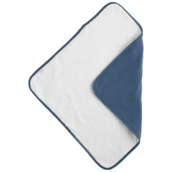 Sauthon                    Matelas à langer + Serviette Petit Nuage    Beige Chiné/Bleu Orage