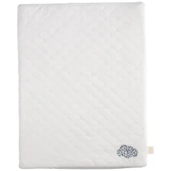 Sauthon                    Matelas à langer + Serviette Petit Nuage    Beige Chiné/Bleu Orage