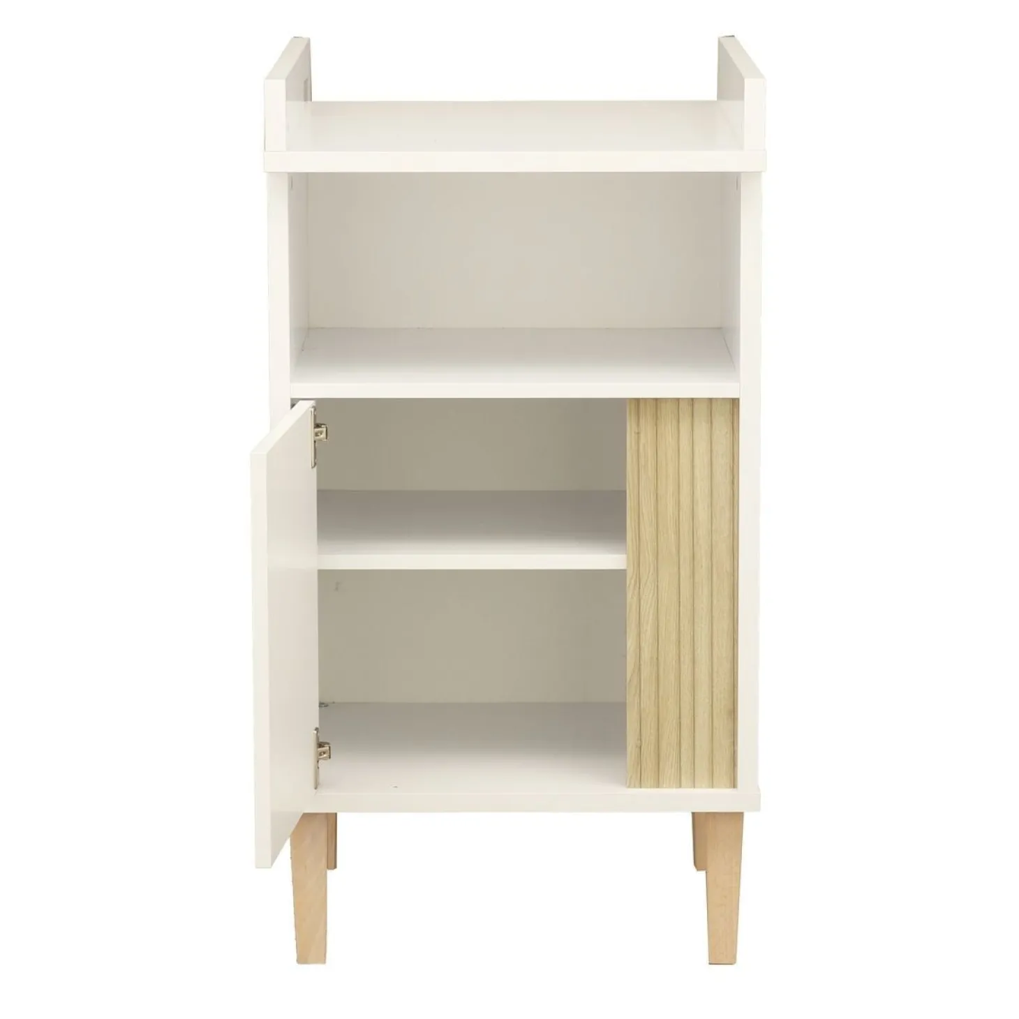 Sauthon Meuble à langer Paloma Blanc Neige/Chêne Strié Sépia/Hêtre Vernis