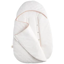 Sauthon                    Nid d'ange 5 attaches Petit Coeur    Beige Chiné/Rose Poudré            0-6 mois