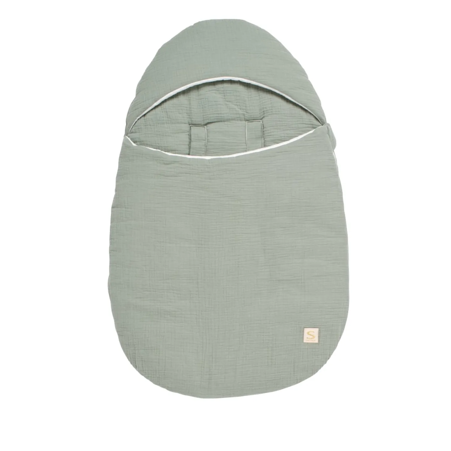 Sauthon Nid d'ange 5 attaches Uni Sauge Vert 0-6 mois
