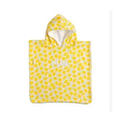 Sauthon Poncho de Bain Citron Pop Jaune / Vanille