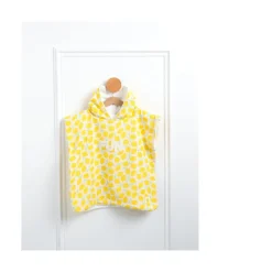 Sauthon                    Poncho de Bain Citron Pop    Jaune / Vanille