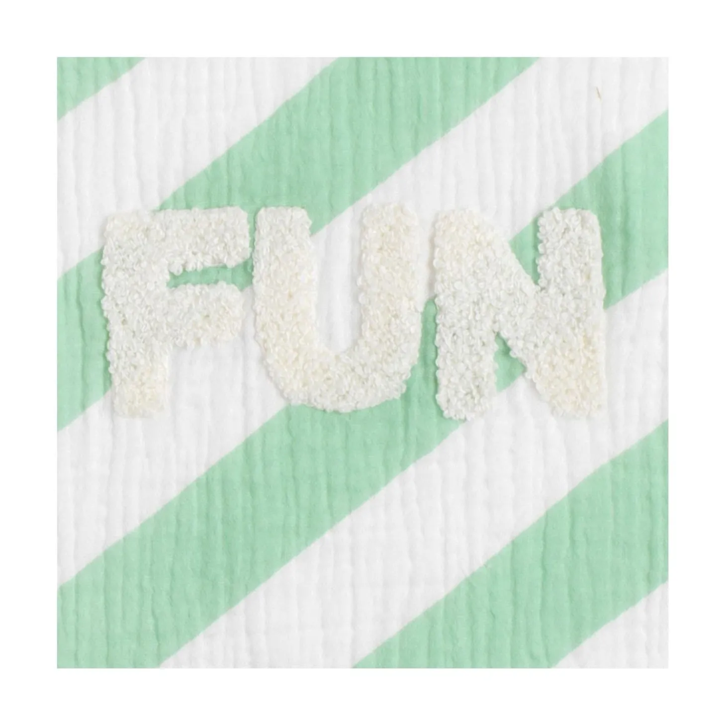 Sauthon Poncho de Bain Pop Vert Menthe / Vanille