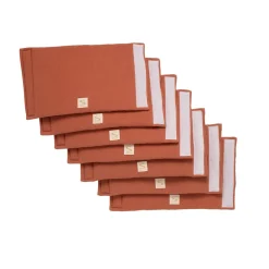 Sauthon                    8 Protections de barreaux Uni Terracotta    Rouge