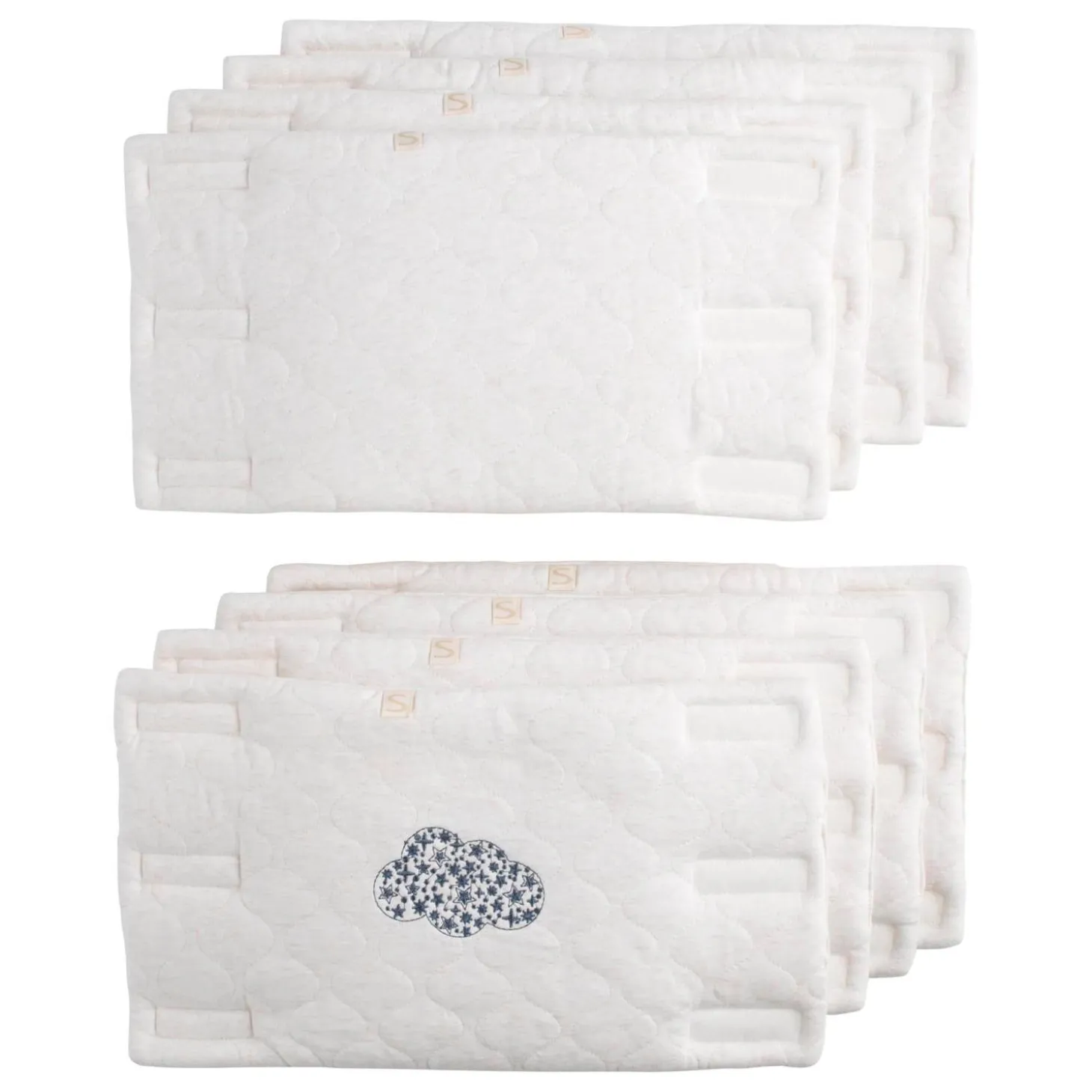 Sauthon Protections de Barreaux x8 Petit Nuage Beige Chiné