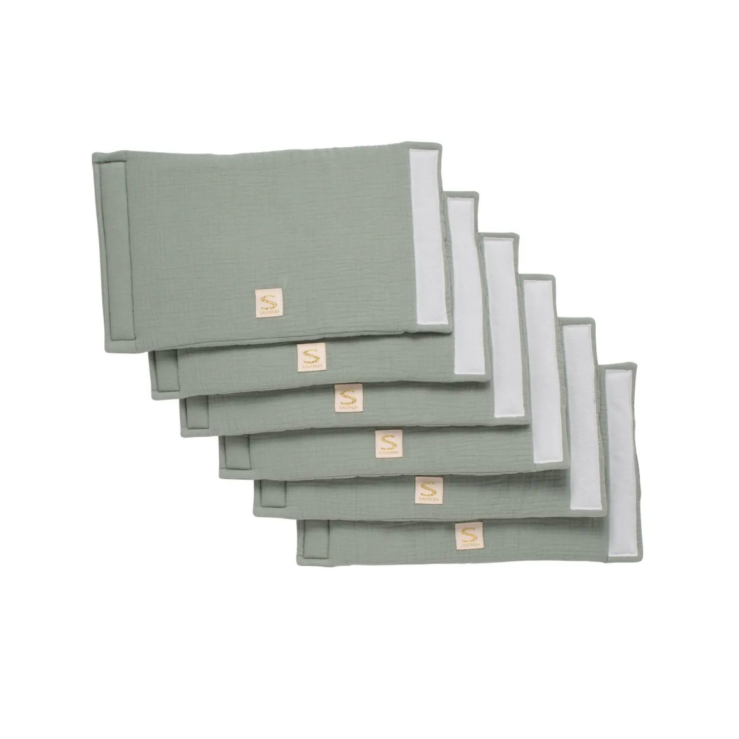 Sauthon 8 Protections de barreaux Uni Sauge Vert
