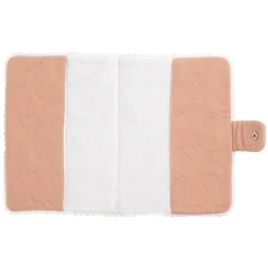 Sauthon Protege Carnet de Santé Petit Coeur Rose Poudré/Beige Chiné