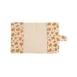 Sauthon Protège Carnet de Santé Léopard Petit Chou Ecru/Caramel/Vieux Rose