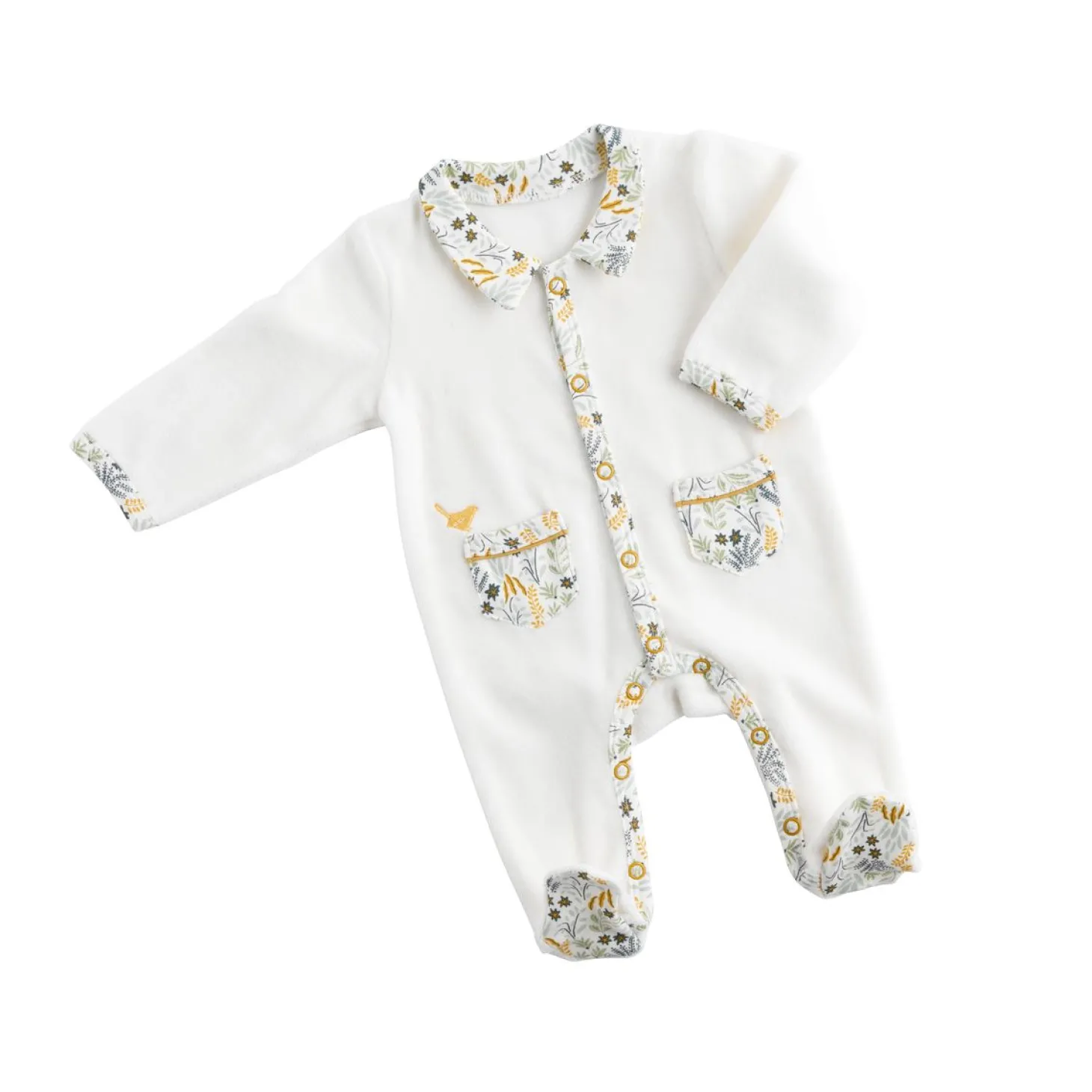 Sauthon Pyjama avec col motif végétal Promenons nous Mixte