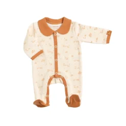 Sauthon                    Pyjama avec col Orsino    Beige