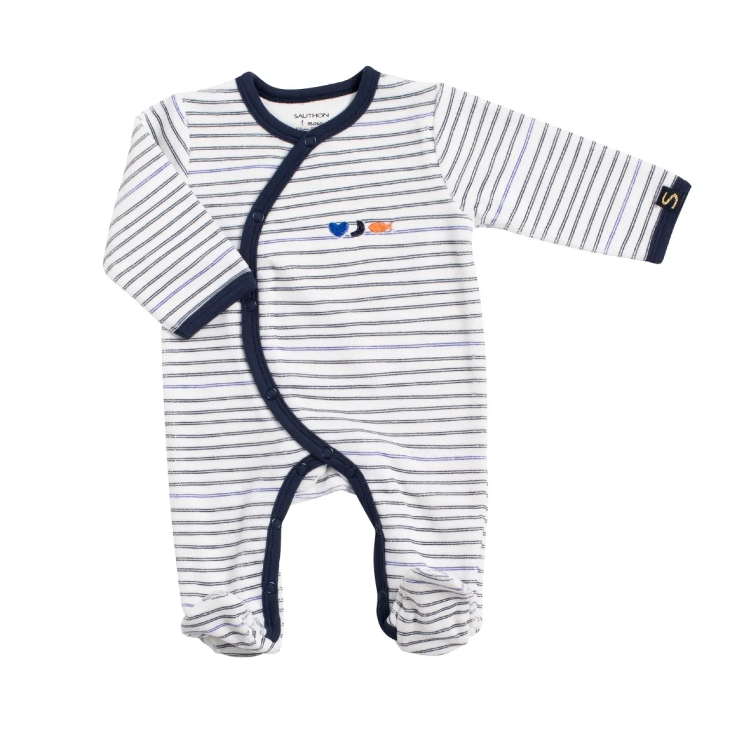 Sauthon Pyjama à rayures Baby Sailor Bleu