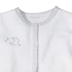 Sauthon                    Pyjama velours blanc-lune Celeste    3 mois
